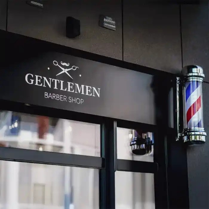 Luksusowe wnętrze Gentlemen Barber Shop Kraków